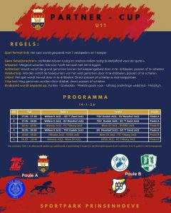 14 Januari gaat Jo11-1 deelnemen aan de Willem II Partner Cup 1