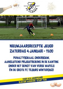 Nieuwjaarsreceptie Jeugd: Penaltybokaal & wafels