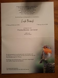 Overlijden Ludo Brands 2