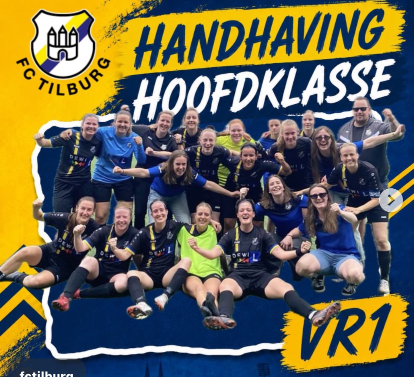 Trots: FC Tilburg VR1 blijft Hoofdklasser!