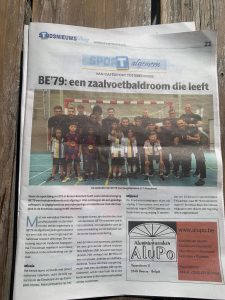 Uit de krant: 'BE'79: een zaalvoetbaldroom die leeft' 1